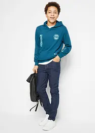 Slim Fit Stretch-Jeans mit verstellbarem Bund, Straight, bonprix