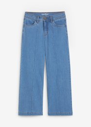 Wide Leg Jeans Mid Waist, cropped, bonprix