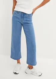 Jean taille moyenne, jambe évasée, cropped, bonprix