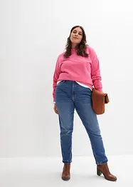 Jean droit taille haute, peu stretch, bonprix