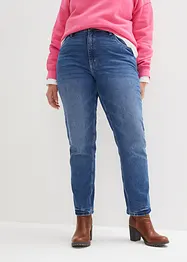 Jean droit taille haute, peu stretch, bonprix