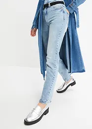 Jean droit taille haute, peu stretch, bonprix