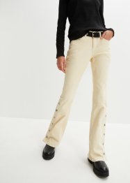 Pantalon en twill avec ceinture et jambes boutonnées, RAINBOW
