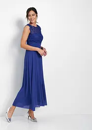 Robe longue avec empiècement dentelle, bonprix