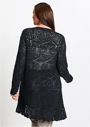 Ajour Longstrickjacke, bonprix