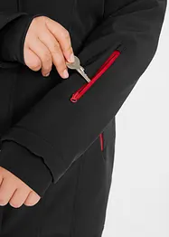 Veste longue softshell extensible, bonprix