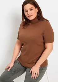 Pull col roulé à manches courtes, bonprix