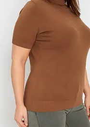 Pull col roulé à manches courtes, bonprix