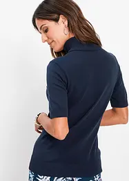 Pull col roulé à manches courtes, bonprix
