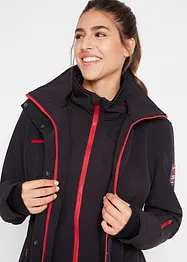 wasserabweisende Stretch-Softshell-Longjacke, bonprix