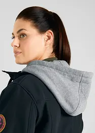 Veste longue softshell imperméable, style 2 en 1, bonprix