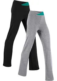 Lot de 2 pantalons de sport extensibles, bonprix