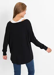 Longshirt mit Top aus Viskose-Mix, bonprix