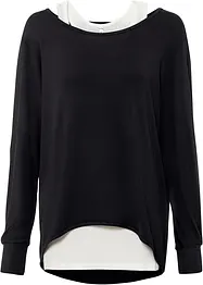 Longshirt mit Top aus Viskose-Mix, bonprix