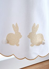 Brise-bise coton avec imprimé lapins, bpc living bonprix collection
