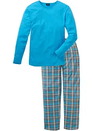 Pyjama aus reiner Baumwolle und mit langen Ärmeln, bonprix
