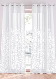 Ausbrenner Gardine mit Blättern (1er Pack), bonprix