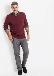 Pull col V en fine maille, bonprix