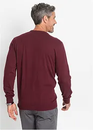 Pull col V en fine maille, bonprix