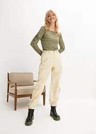 Pantalon cargo droit, bonprix