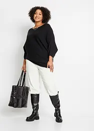 Pull côtelé oversize en viscose mélangée, bonprix