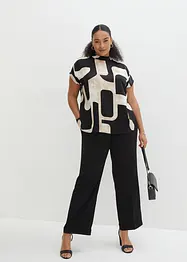 Blouse-tunique en satin, bonprix