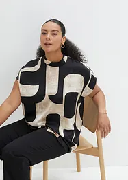 Blouse-tunique en satin, bonprix