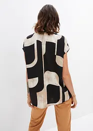 Blouse-tunique en satin, bonprix