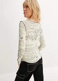 Langarmshirt aus softer Viskose, bonprix