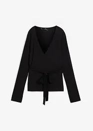 Sport-Shirtjacke zum Wickeln mit TENCEL™ Lyocell, bonprix