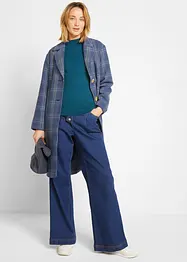 Pull basique en maille fine à col montant, bonprix