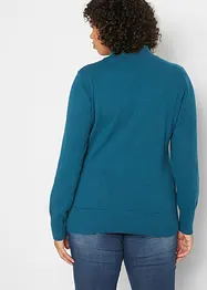 Pull basique en maille fine à col montant, bonprix