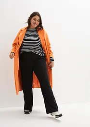 Pantalon droit extensible en bengaline à taille élastiquée, bonprix
