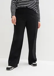 Pantalon droit extensible en bengaline à taille élastiquée, bonprix