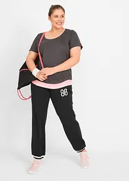 Pantalon en molleton stretch de coton mélangé, bonprix