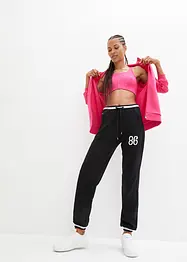 Pantalon en molleton stretch de coton mélangé, bonprix