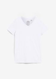 T-shirt col V sans coutures Essential, bonprix PREMIUM