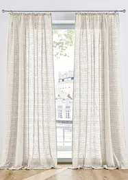 Voilage aspect lin (1 pce), bonprix
