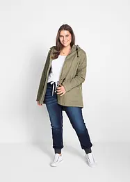 Jean Boyfriend extensible à empiècement taille côtelé, bonprix
