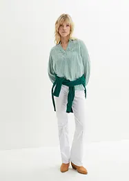 Blouse effet froissé à manches longues, John Baner JEANSWEAR