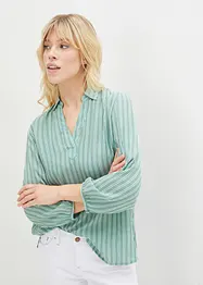 Blouse effet froissé à manches longues, John Baner JEANSWEAR