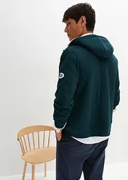 Sweat zippé à capuche doublé peluche, bonprix