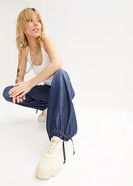 Wide-Leg-Hose aus fließendem Lyocell, bonprix