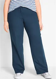 Pantalon en lin majoritaire avec taille élastiquée, bonprix