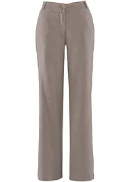 Pantalon en lin majoritaire avec taille élastiquée, bonprix