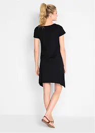 Kurzes Baumwoll-Shirtkleid aus Flammgarn, bonprix