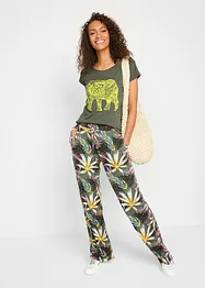 Shirt mit platziertem Print aus Bio-Baumwolle, kurzarm, bonprix