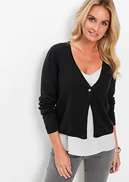 Schlichte Feinstrickjacke, bonprix