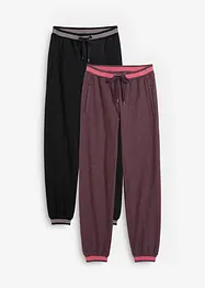 Lot de 2 pantalons en molleton, bonprix