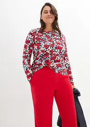 Langarmshirt mit Blumenprint, bonprix